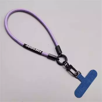 Crossbody Phone Hanging Chain Detachable Cellphone Straps Mobile Phone Lanyard Phone Charm Purple-Short