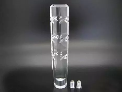 Crosscut Shift Knob 220mm Clear 100-0803