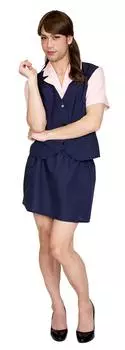 Crossdressing MAN Косплей Быстрый OL MAN Унисекс Темно-синий [Прозрачный камень] тёмно-синий
