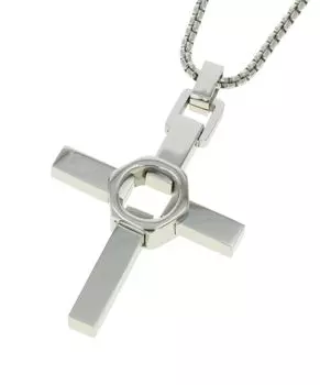 CROSSED OUT Stainless Steel Necklace GN2211311 Comes with dedicated BOX and paper bag [Police]