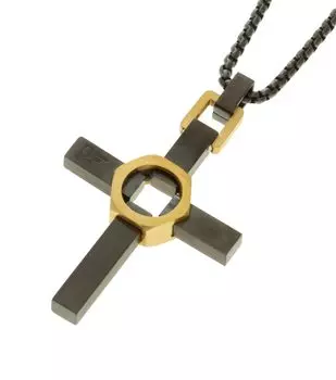CROSSED OUT Stainless Steel Necklace GN2211313 Comes with dedicated BOX and paper bag [Police]