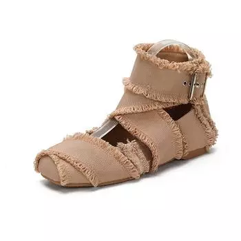 Crossstrap Ballet Shoes Autumn New Mary Jane Tassel Women s Shoes 35