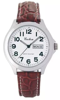 [Croton] Часы Croton Day Date 3 Hand RT-179M-03 мужские коричневые белый