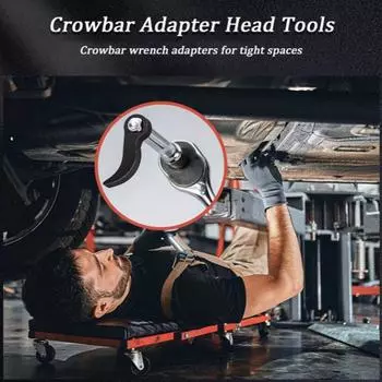 Crowbar Adapter Head Powerful Crowbar Tool Crow Bar Wrench Adapter Portable Pry Bar Tool Crowbar Adapter Head Tool For Car CHINA