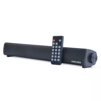 CROWD AUDIO Матовый беспроводной стереодинамик Bluetooth 2000 мАч с пультом дистанционного управления ПК-динамик Soundbar Gaming Можно также использовать с проводной картой microSD Черный