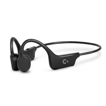 CROWD AUDIO Наушники с костной проводимостью и памятью 4 ГБ. 12 часов непрерывного воспроизведения. Bluetooth-наушники. Быстрая зарядка. Память микрофона. Водонепроницаемость.