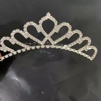 Корона тиара детская принцесса милая маленькая девочка день рождения корона девочки тиара подиум повязка на голову аксессуары для волос