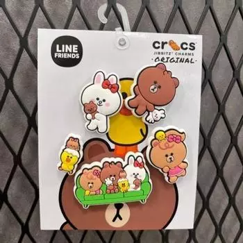 Crox Crocs Hc02 Jibbitz Line Friends 5 Pack Jibbitz Line Friends 5pck Bund Multi-color/one-size-fits-all OS