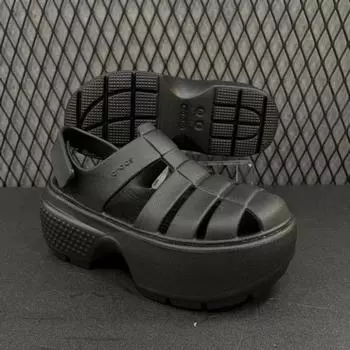 Crox Crocs Hc02 Stomp Fisherman Sandals W Stomp Fisherman Sandal Women 2 black 001/220