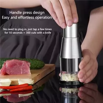 Crusher Garlic Press Machine Garlic Crusher Garlic Chopper Garlic Squeezer for Hotel Kitchen Restaurant Kitchen Vegetable Slicer чёрный