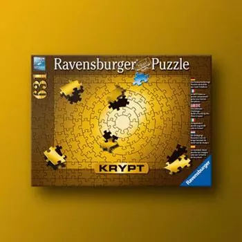 Crypt Puzzle: Gold 631 Piece Ravensburger Jigsaw Puzzle, popular Korean board game