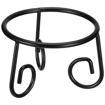 Crystal Ball Street Light Metal Stand Garden Globe Gazing Base Sphere Holder Bowl Display Bowling Decor чёрный