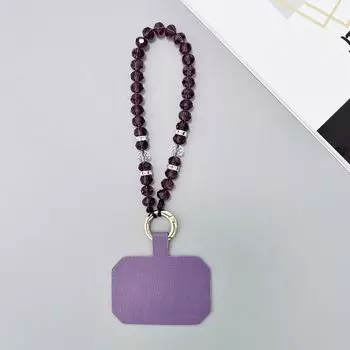 Crystal Beads Mobile Phone Chain Lanyard Cellphone Strap Crystal Phone Straps Key Lanyards