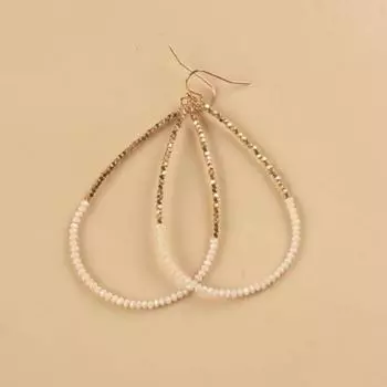 Crystal earrings drop-shaped fashionable and versatile party multi-color