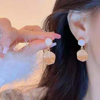 Crystal Earrings New Arrival 2023 Hot-Sale Earrings Female Niche Style Earrings Eardrops Stylish Classy Accessible Luxury Dignified Ear Clips Ear clip