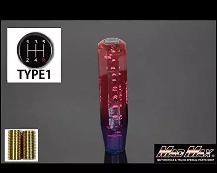 Crystal Foam Shift for and Mazda Titan Dash Knob, 200mm, Red/Purple, Isuzu, Mitsubishi, (MM75-17417-RP)