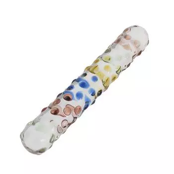 Кристальный Стеклянный Стик Шипованная Булава Плавающие Точечные Частицы Секс-инструменты Женская Мастурбация Товары для Взрослых Цвет Прямой