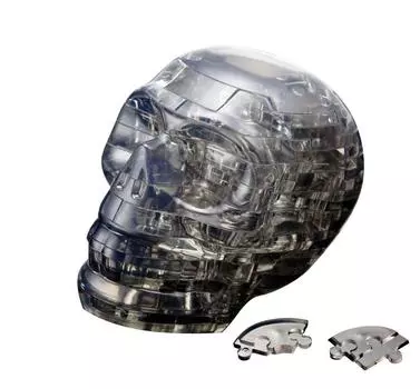 Crystal puzzle black skull 50128