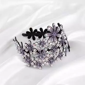 Crystal Rhinestone Hairband Anti-slip Hair Clips Fashion Hair Claws for Girl 02