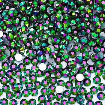 Crystal Series Rhinestone Nail Art Jewelry Diamond Glass Diamond Flat Bottom Diamond Diy Rhinestone Protein Phantom Round Sticker Diamond SS6 (2.0-2) 1440pcs/bag