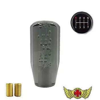 Crystal Shift with Conversion for Fuso Super Hino Isuzu UD and Quon Knob, Foam, Short, 100mm, Smoke, Adapter, Great, Profia, Kuon, (MM75-2102-SM)