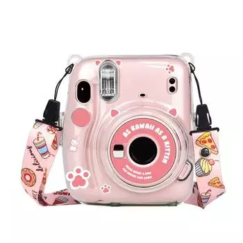 Crystal Sticker Shoulder Strap Camera Cover Photo Bag Storage Case Protective Shell