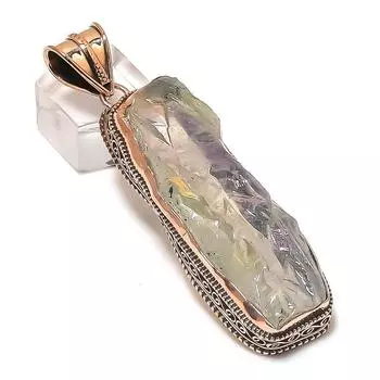 Crystal Titanium Handmade Copper Jewelry Pendant 2.84 Y7f16