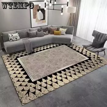 Crystal Velvet Light Luxury Carpet Гостиная Диван Журнальный столик Коврик Современный Спальня Ковер Домашний Полный Ковер 80 * 120cm