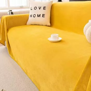 Crystal Velvet Sofa Cover Towel Four Seasons Universal Sofa Cushion Autumn and Winter Sofa Cover Blanket Anti-Scratching Full Covered High Sense 180*130cm