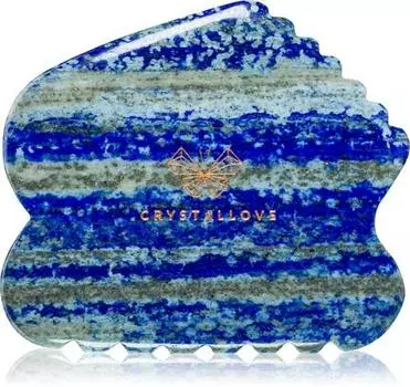 Crystallove Lapis Lazuli Contour Gua Sha Массажный аксессуар TU прозрачный