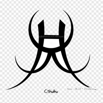Cthulhu Sigil Sigil утюг с термопереносной печатью, виниловые нашивки, наклейки для одежды, аппликации «сделай сам», моющиеся нашивки