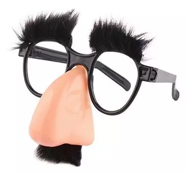 CTLL JP Очки Игрушка Усы Нос Клоун Хэллоуин Костюм Косплей Апрельские Солнцезащитные Очки Розыгрыш Смешной Подарок Развлечения Дураки чёрный