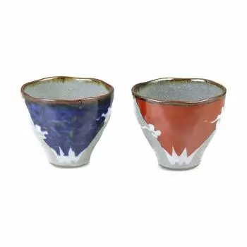 CtoC ARITA Teacup Multi 230cc Pair Free Cup Fuji Made in Japan Arita Ware 814238 8.87.6cm Mt.