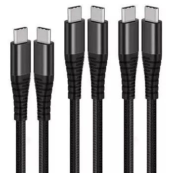 ctoc cable 3m USB C cable 3m [Set of 3 3m x 2 / 1m] Type-c cable type-c USB C to C set Compatible with iPhone 15 Pro, iPhone 15 Pro Max