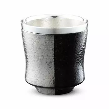 CtoC JAPAN Tin Ceramic Rock Glass Multi 360cc ZEN Toetsu Kiln Arita Ware Made in Japan 9.19.6cm (Silver)