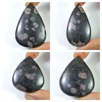 Цтс. AAA++ натуральный рубин осенняя груша кабошон драгоценный камень россыпью 4 шт лот 39-52MM RQ-1360