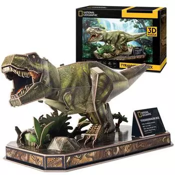 Cubic Fan 3D Puzzle Craft Kit No Glue or Tools Required Tyrannosaurus Rex DS1051h