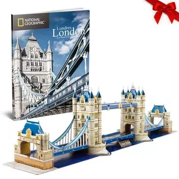 Cubic Fan Tower Bridge Paper No Glue or Tools Includes Photo DS0978h Craft, Required, Booklet,