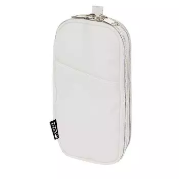 Cubics Pen Case Double Round Zip M-Plan Off-White 106191-37