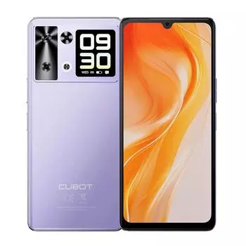 Cubot P90, Смартфон Android 15, 6,88-дюймовый экран 120 Гц, 12 ГБ ОЗУ+256 ГБ ПЗУ, MTK Helio G100 восьмиядерный, 2,2 ГГц, 64 МП, 5100 мАч, NFC, 4G телефон 12GB+256GB фиолетовый