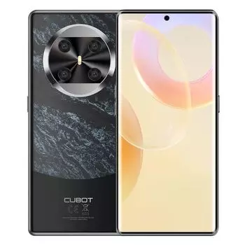 CUBOT X90, смартфон Android 14, 6,67-дюймовый изогнутый AMOLED-дисплей с частотой 120 Гц, 16 ГБ ОЗУ, 256 ГБ ПЗУ, процессор Helio G99, камера 100 МП, NFC 16GB + 256GB чёрный