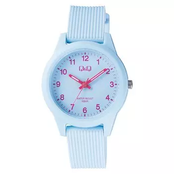 [Cue and Cue] Analog Color Watch Waterproof Urethane Belt V01A-025VK Women s Blue