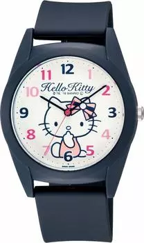 [Cue and Cue] Analog Hello Kitty Waterproof Urethane Strap HK32-005 Women s Blue