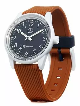 Cue and Cue Smile Solar Analog Solar водонепроницаемый уретановый ремень RP26J019 коричневый [Citizen Watch]