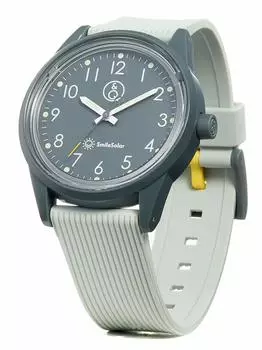 [Cue and Cue Smile Solar] Часы Analog Solar Водонепроницаемый уретановый ремень RP20J006 Серый