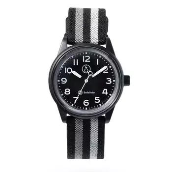 Cue and Cue Smile Solar Solar Analog Waterproof Black [Citizen Watch] R01A-004JK чёрный