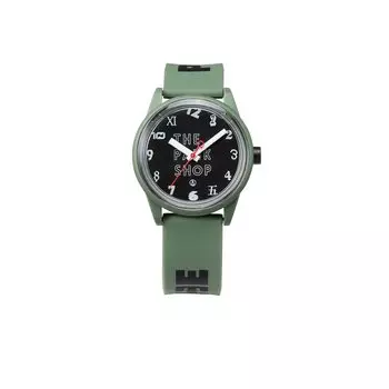 Cue and Cue Smile Solar THE PARK SHOP Collaboration Model Solar Analog 10 ATM Водонепроницаемый уретановый ремень для мальчиков Зеленый [Citizen Watch] R01A-511VK зелёный