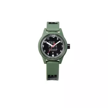 Cue and Cue Smile Solar THE PARK SHOP Collaboration Model Solar Analog 10 ATM Водонепроницаемый уретановый ремень для мальчиков Зеленый [Citizen Watch] R03A-510VK зелёный