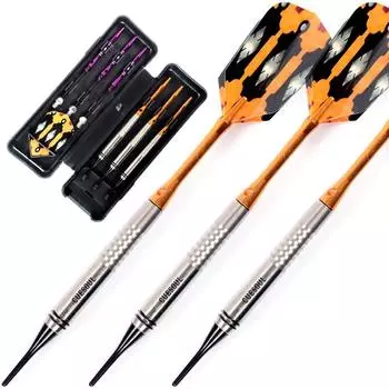CUESOUL 18g Tungsten Soft Tip Darts (85% Tungsten)