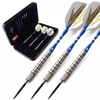 Cuesoul 27g Tungsten Steel Tip Dart Set with Luxury High Quality Case (93% Tungsten)